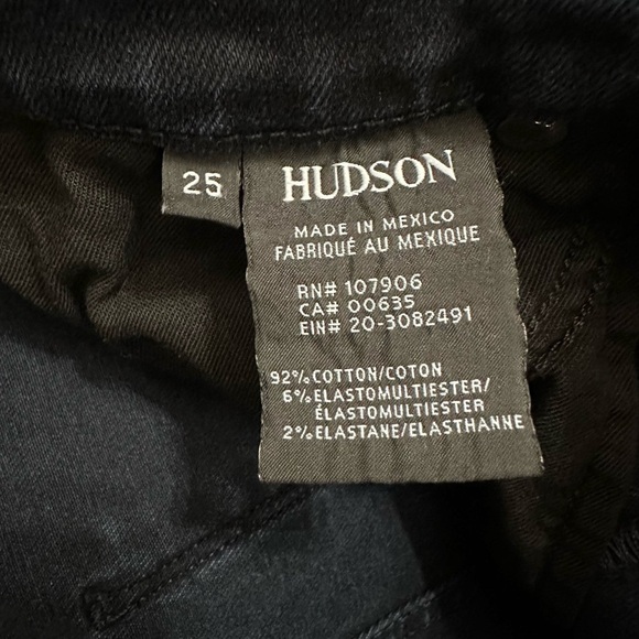 Hudson Brix High Rise Cropped Boot Dark Wash - Picture 8 of 9